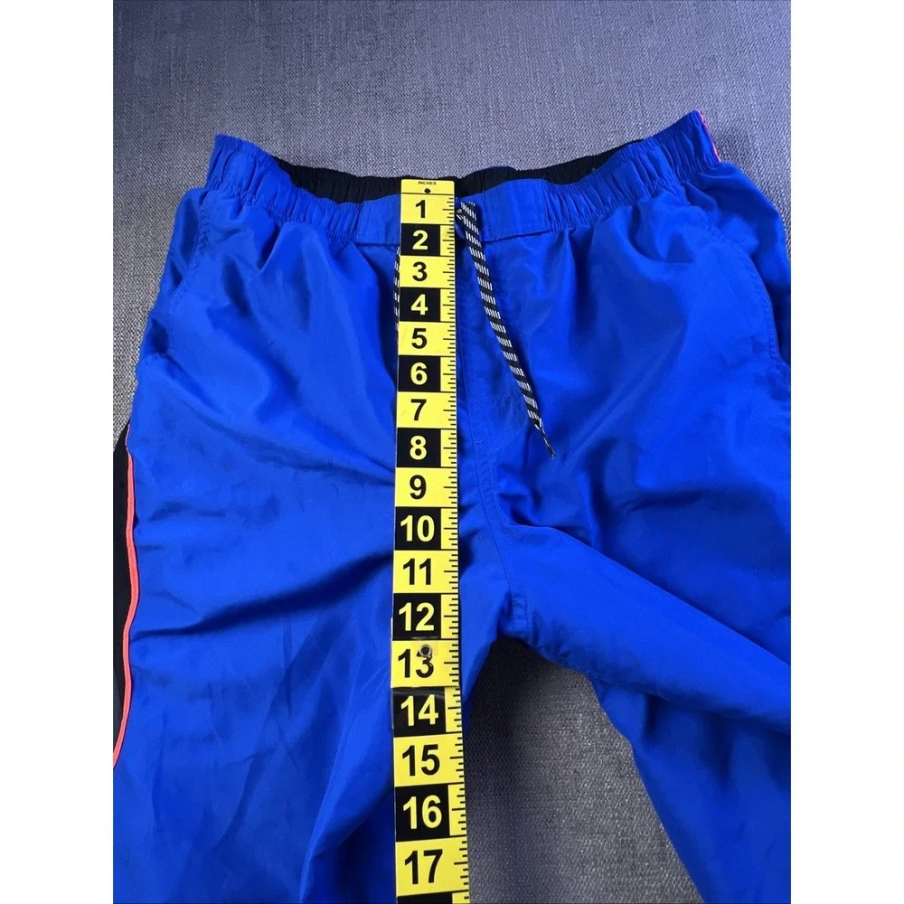 Nike Board Shorts Men's M Swim Beach Drawstring Colorful Pockets Blue Summer